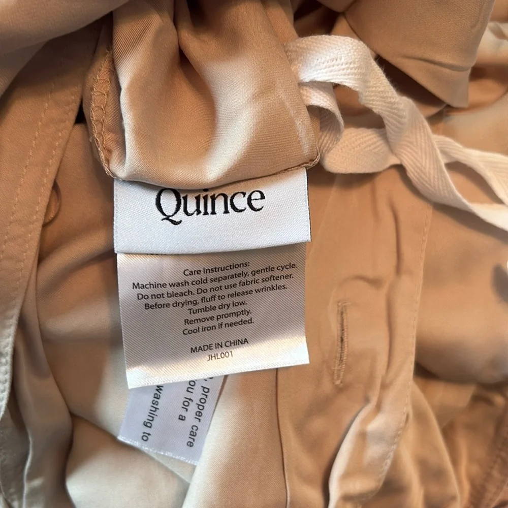 QUINCE Bamboo Duvet Cover King/Cal King Sand